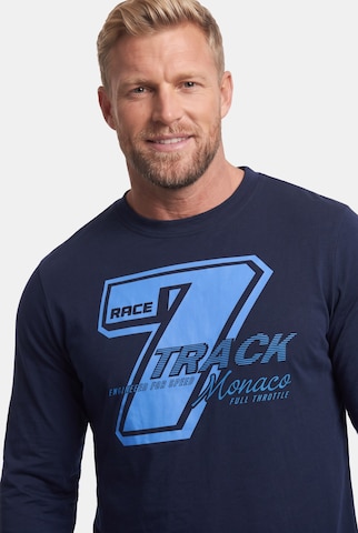 Men Plus Shirt in Blau