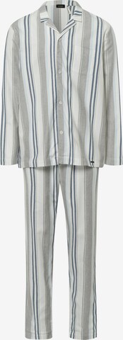 Hanro Long Pajamas 'Cozy Comfort' in Grey: front
