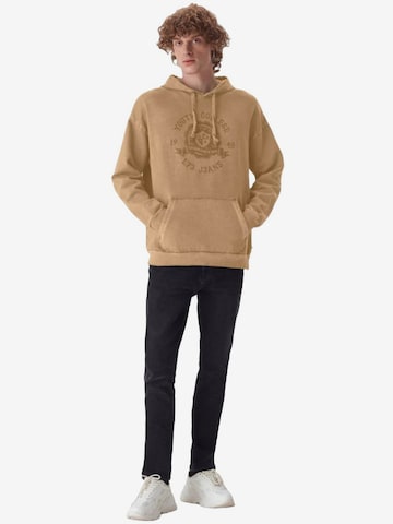 LTB Jeans Sweatshirt 'Printed Sweatshirt' in Beige