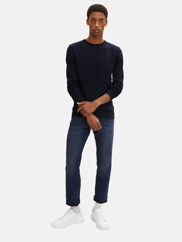 TOM TAILOR Regular Fit Pullover i blå