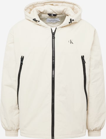 Calvin Klein Jeans - Chaqueta de entretiempo en blanco: frente