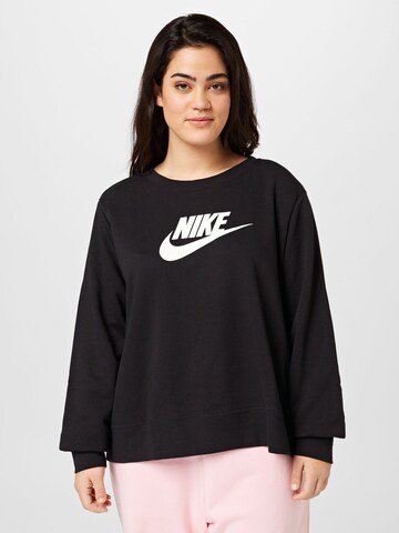Nike Sportswear Sweatshirt in Schwarz: Vorderseite
