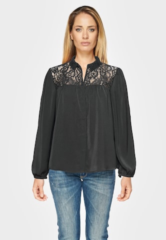 Le Temps Des Cerises Blouse 'ARIELLE' in Black: front