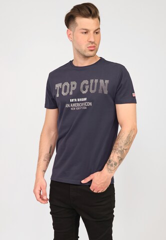 TOP GUN Shirt 'TG20213006' in Blue: front