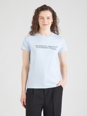 Karl Lagerfeld Μπλουζάκι σε μπλε: μπροστά