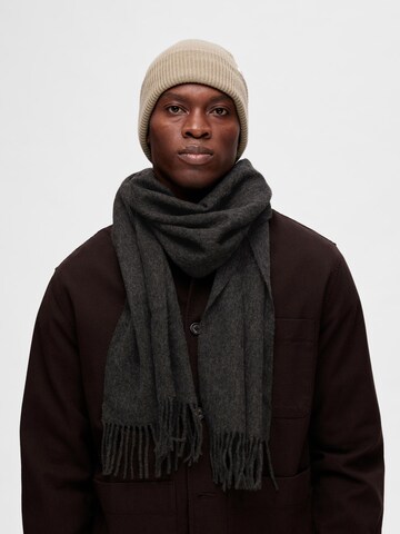 SELECTED HOMME Scarf 'TOPE' in Grey