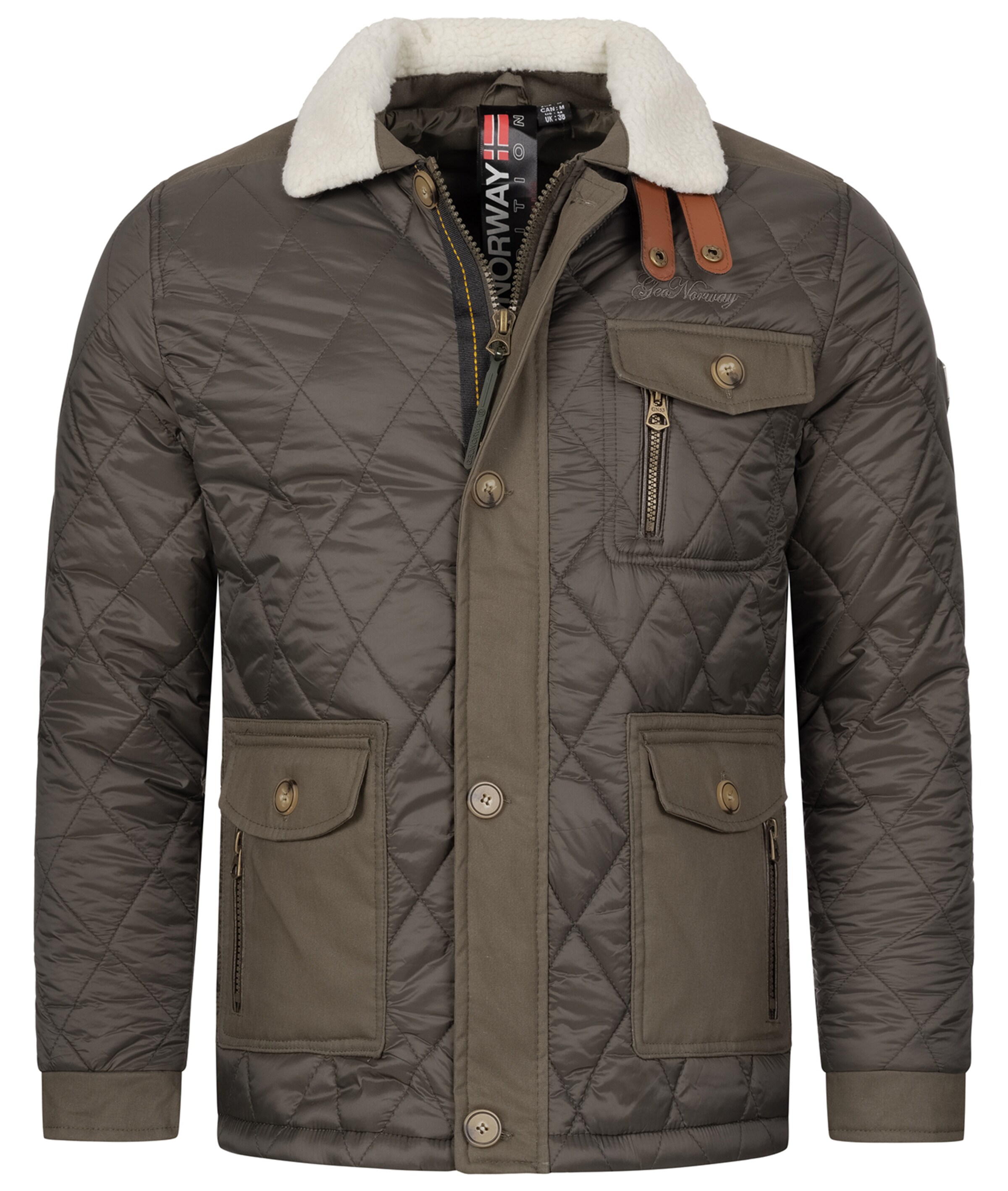 Geo Norway Winterjacke in Grün: Vorderseite