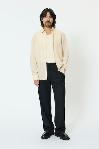 Matinique Regular fit Button Up Shirt 'Marc' in Yellow