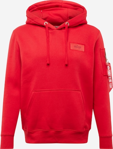 ALPHA INDUSTRIES Sweatshirt i rød: forside