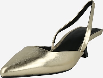 ONLY - Zapatos destalonado en oro: frente