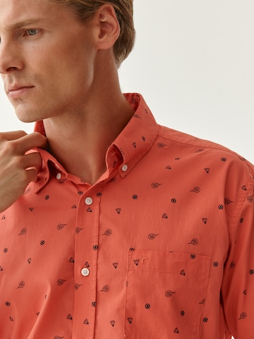 TATUUM Regular fit Button Up Shirt in Red