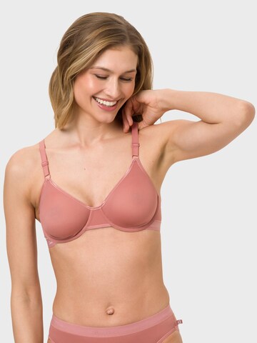 BeeDees T-shirt Bra 'Bügel-BH Microfun W' in Red