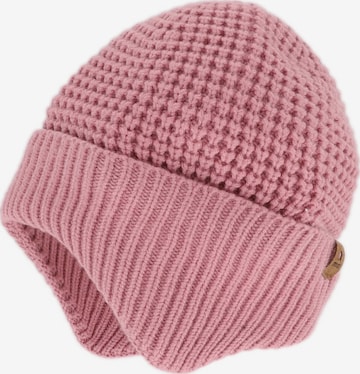 MAXIMO Mütze 'BABY-Inkamütze, Umschlag Futter' in Pink: Vorderseite