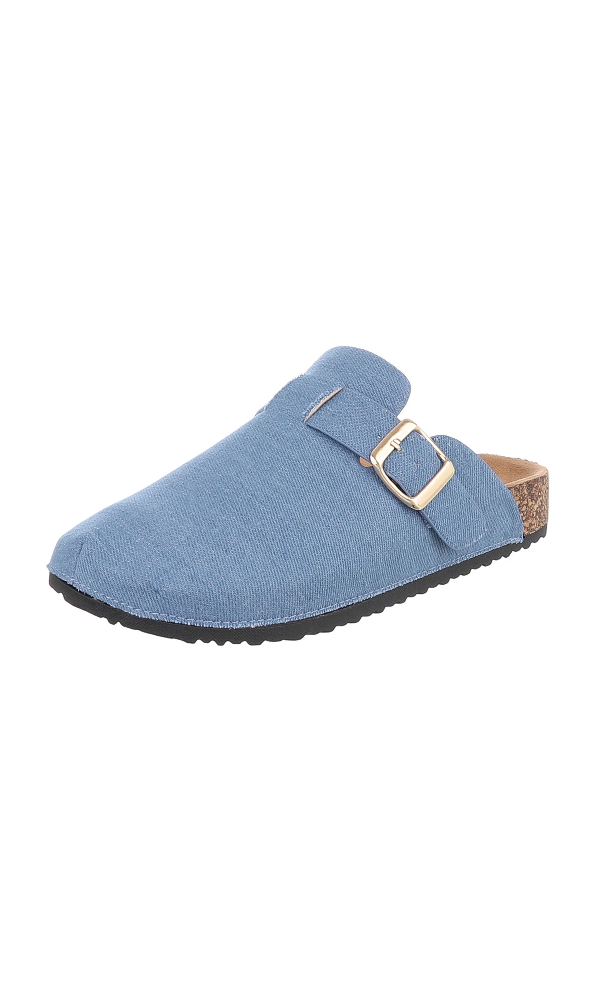 Ital-Design Mules in Blue: front