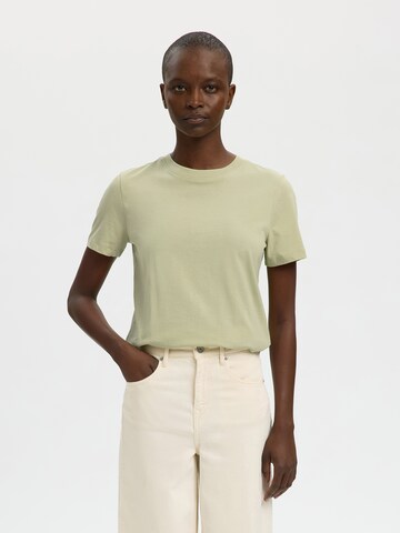 SELECTED Shirts 'SLFMY ESSENTIAL' i grøn: forside
