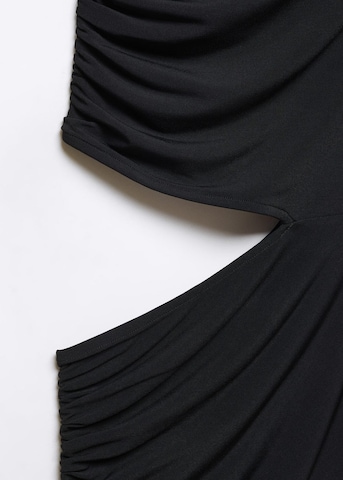 MANGO Obleka 'Venet' | črna barva