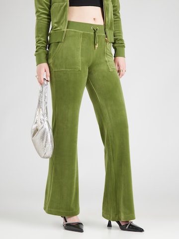 Juicy Couture Расклешенный Штаны 'Layla' в Зеленый: спереди