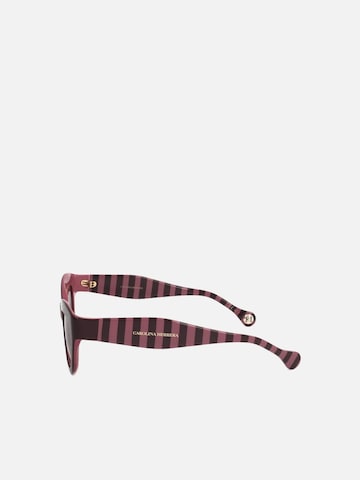 Carolina Herrera Zonnebril 'Carolina Herrera HER 0086/S Burgundy pink 51/23/145 Women Sunglasses' in Rood