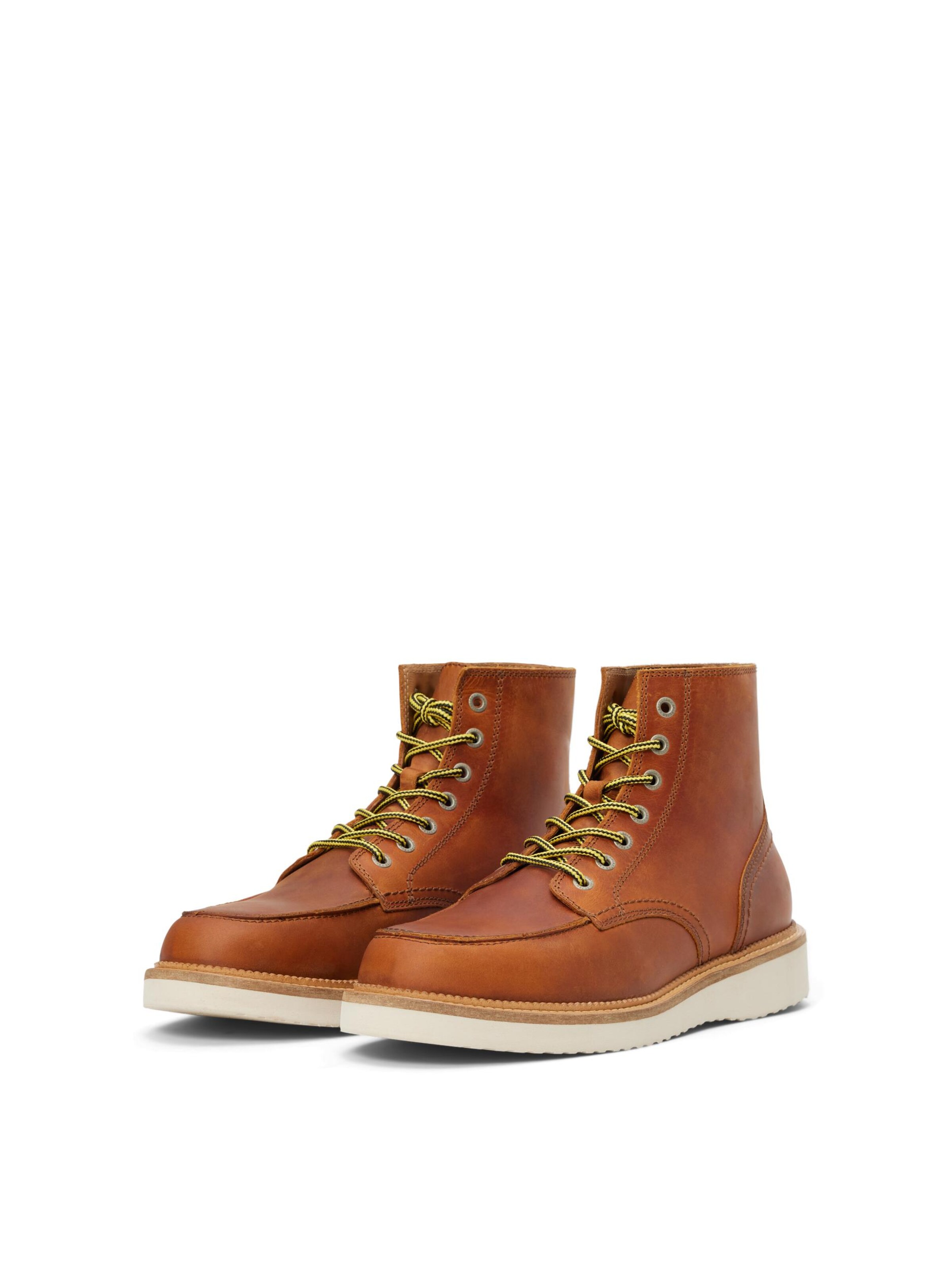 SELECTED Schnürboots 'Teo' in Cognac ABOUT YOU