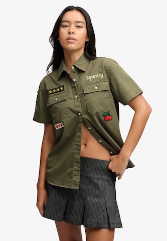 Chemisier Superdry & Co en vert : devant