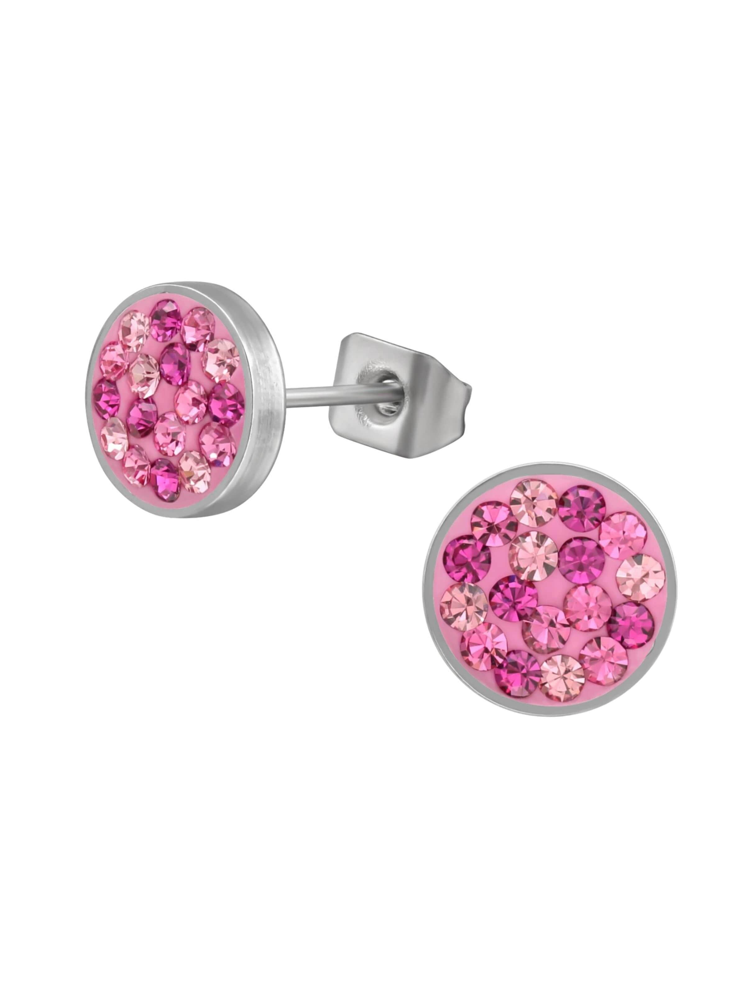 Maxte Earrings in Pink: front