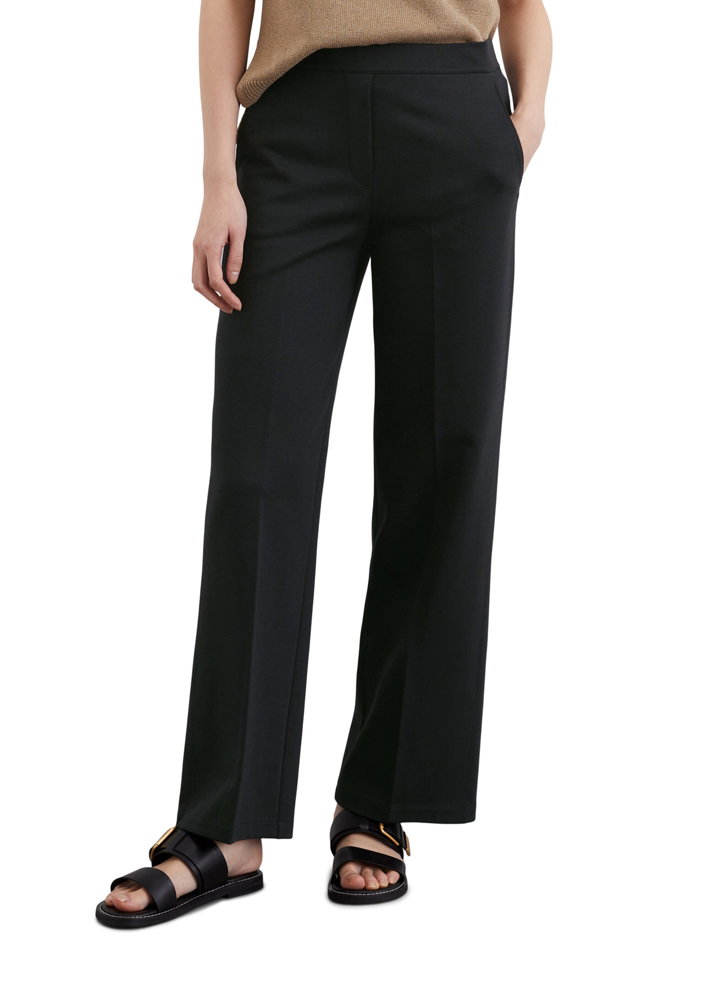 Marc O'Polo Loosefit Hose in Schwarz: Vorderseite