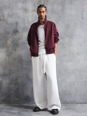 Bershka Bluza rozpinana w kolorze czerwony