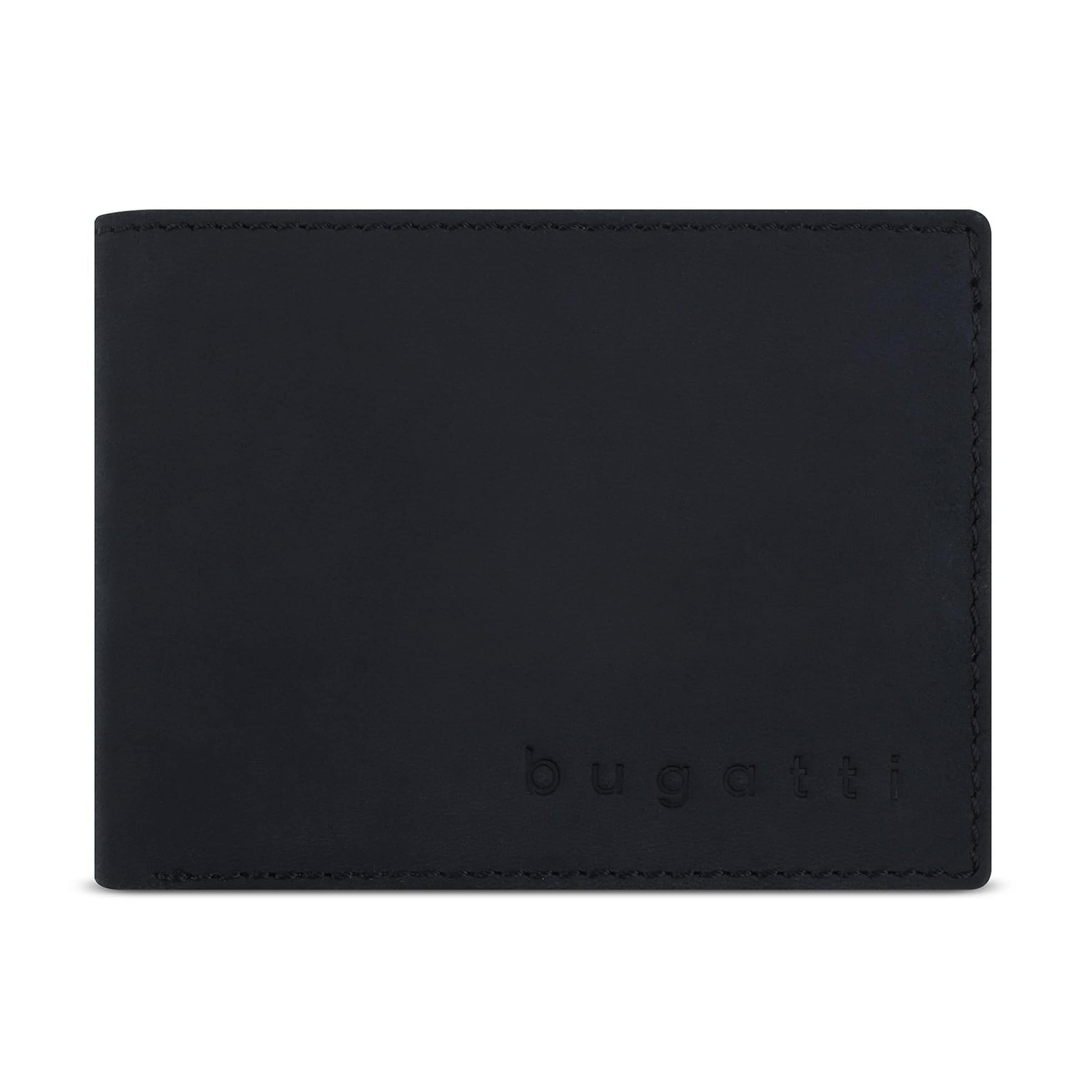 bugatti Wallet 'Luca' in Black: front