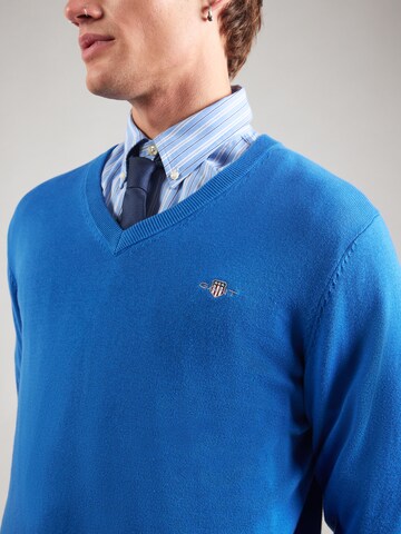 GANT Sweter 'CLASSIC' w kolorze niebieski