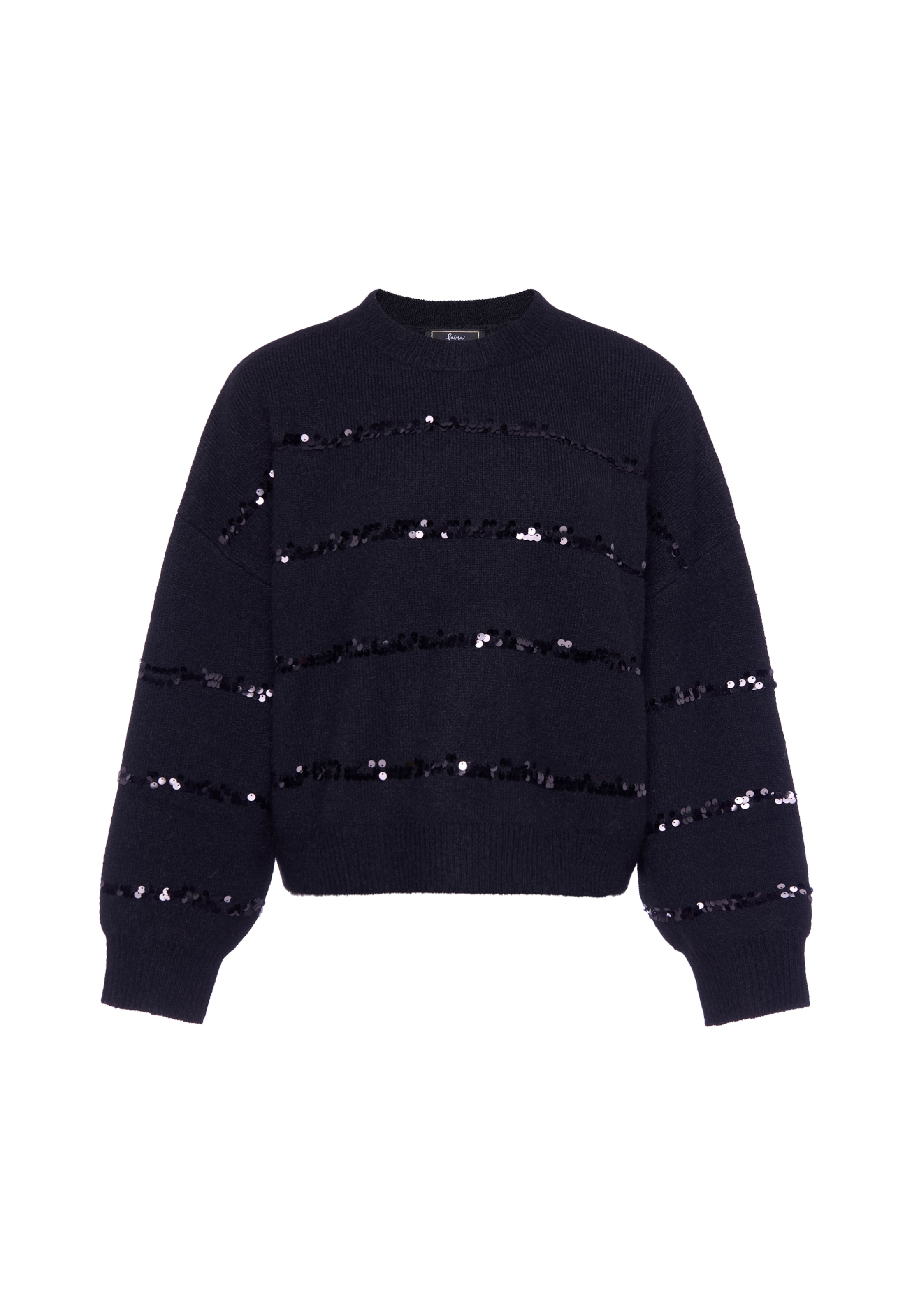 faina Pullover in Schwarz: Vorderseite