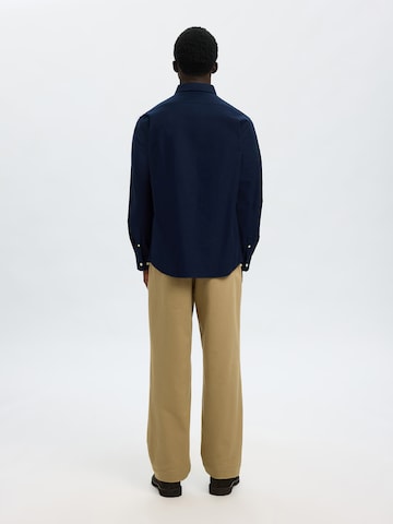 SELECTED Regular fit Button Up Shirt 'SLHRich' in Blue