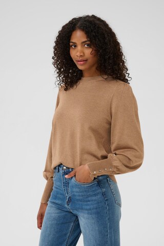 Kaffe Sweater 'Alizza' in Brown: front