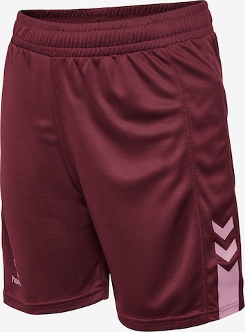 Hummel Regular Workout Pants in Red