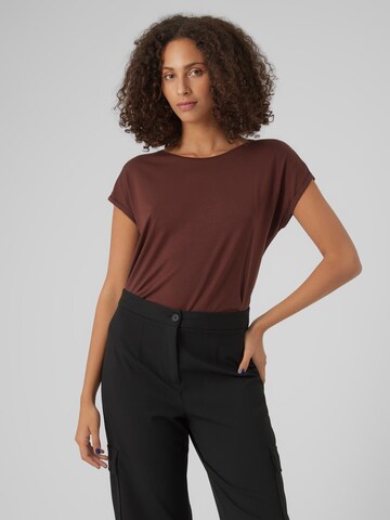 VERO MODA Shirt 'AVA' in Bruin: voorkant