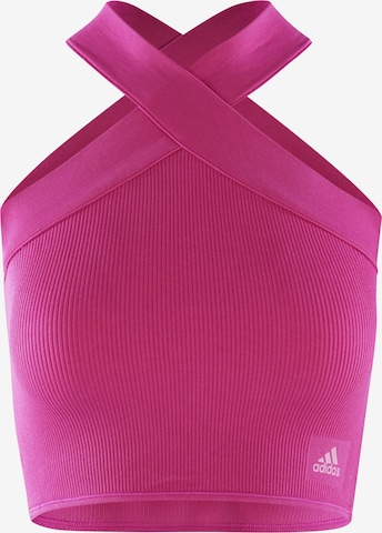 ADIDAS SPORTSWEAR Bustier BH in Rood: voorkant