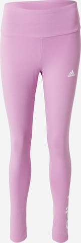 ADIDAS SPORTSWEAR Skinny Sports trousers 'Essentials' in Purple: front