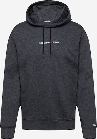 Sweat-shirt 'Essential' Tommy Jeans en noir : devant