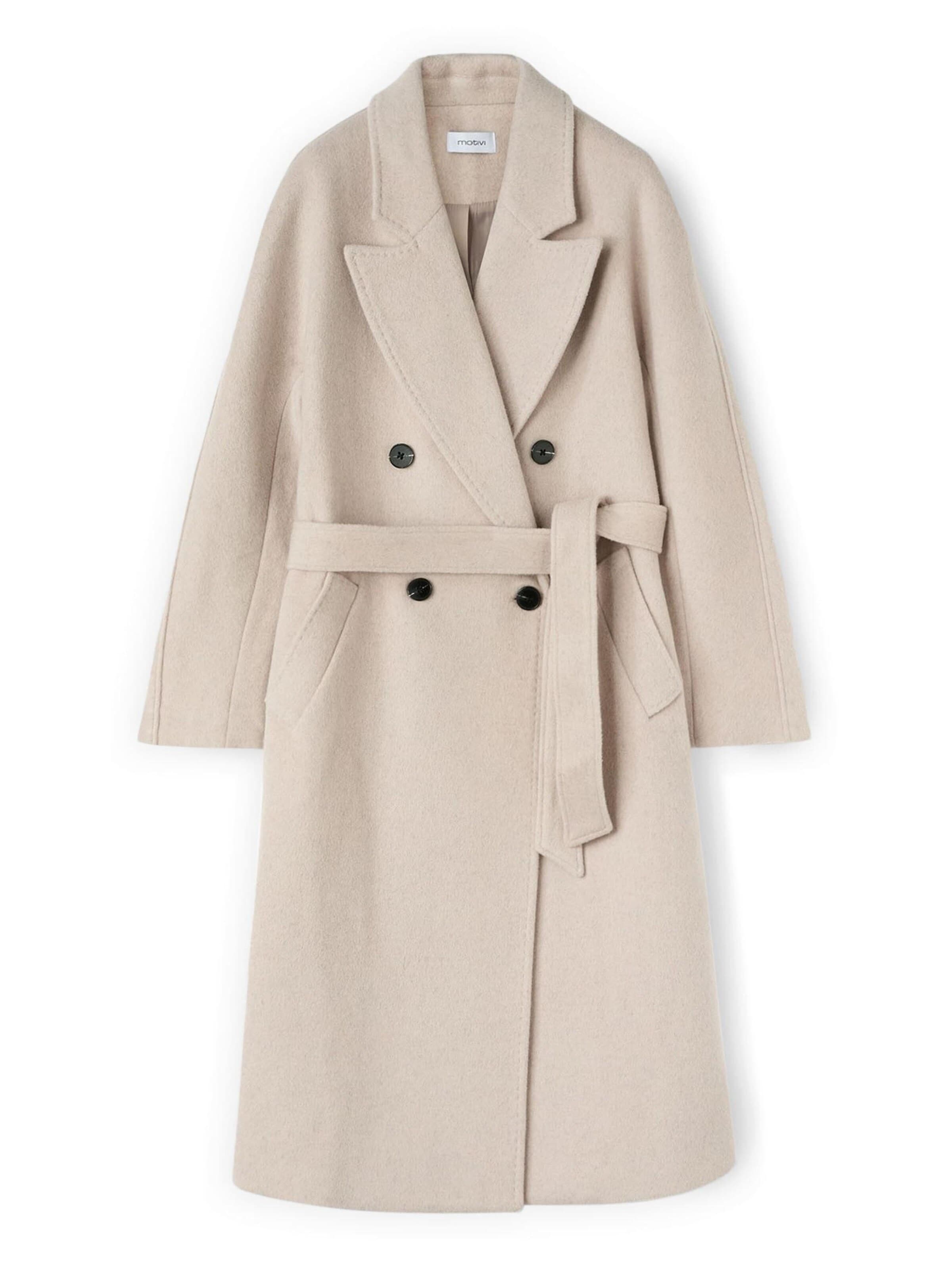 Manteau d’hiver MOTIVI en blanc : devant