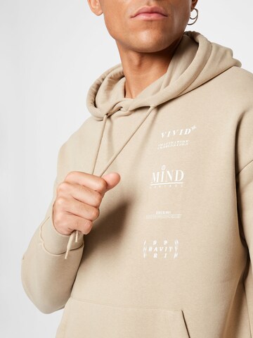 JACK & JONES Sweatshirt 'MIND' in Beige