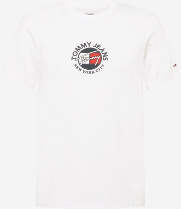 Tommy Jeans T-Shirt 'Timeless' in Weiß: predná strana