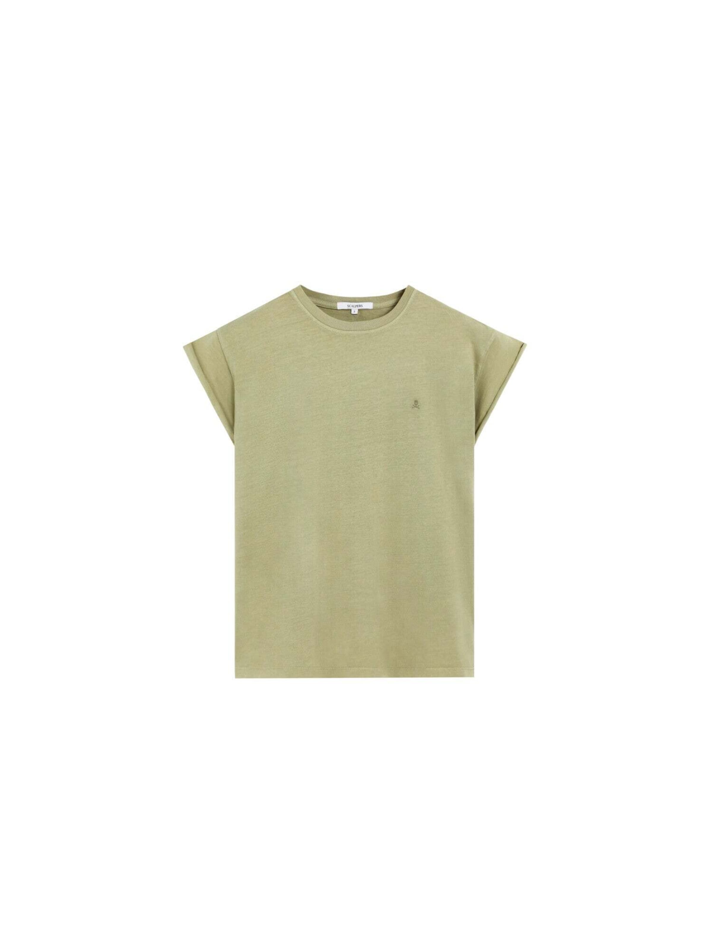 Tricou de la Scalpers pe verde: față