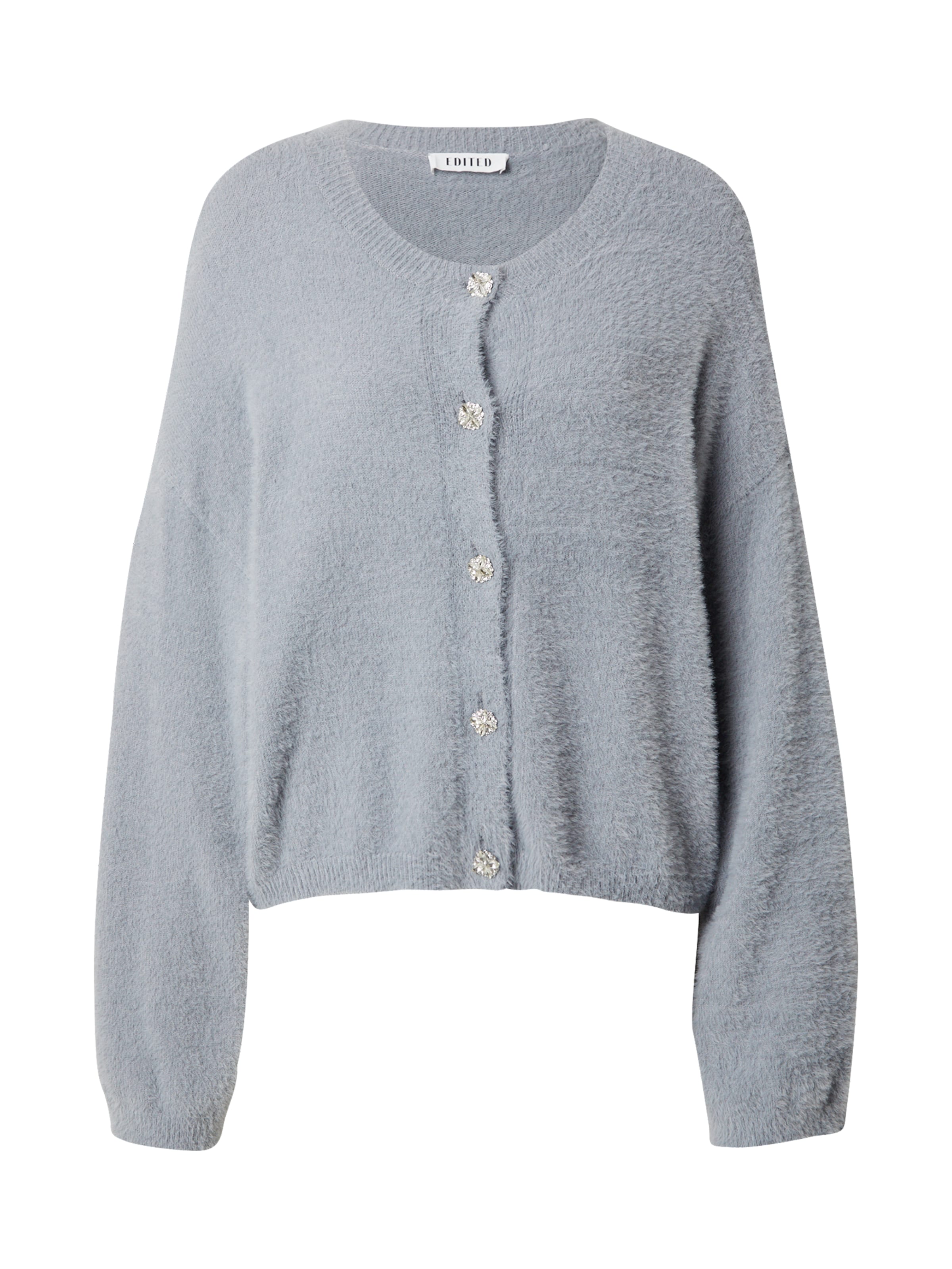 EDITED Knit Cardigan 'Konny' in Grey: front