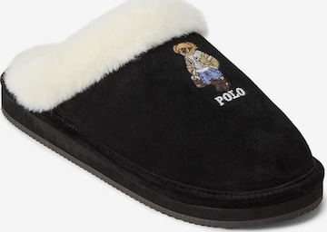 Pantoufle 'KAYLEIGH' Polo Ralph Lauren en noir : devant