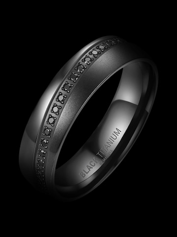 MARRYA Ring 'MARRYA Ehering BT-08 aus Black Titanium' in Black