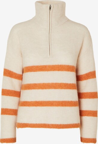 SELECTED FEMME Sweater 'Maline' in Beige: front