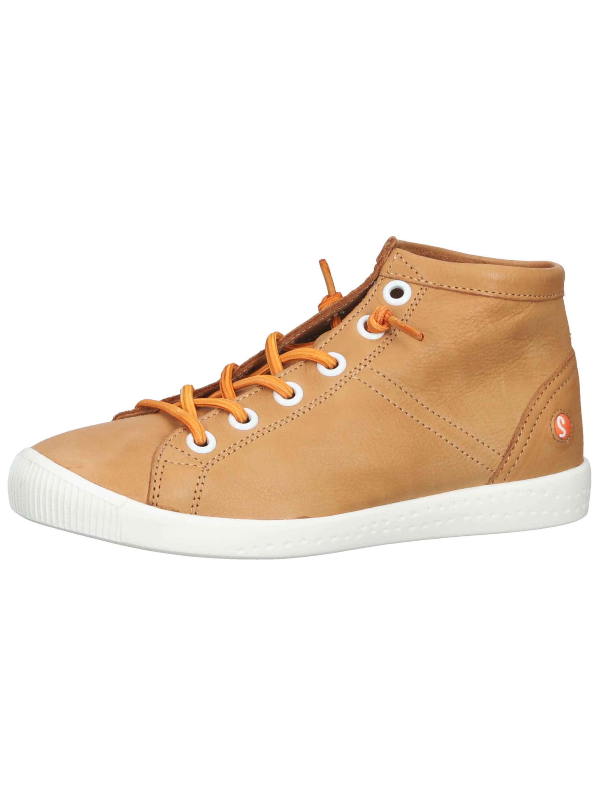 Baskets hautes Softinos en orange : devant