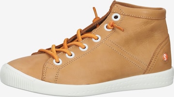 Softinos Sneakers hoog in Oranje: voorkant