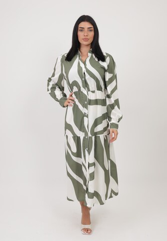 Robe Elara en vert : devant