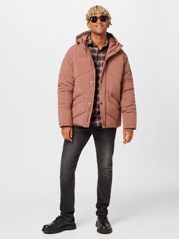 BURTON MENSWEAR LONDON Zimná bunda - Hnedá