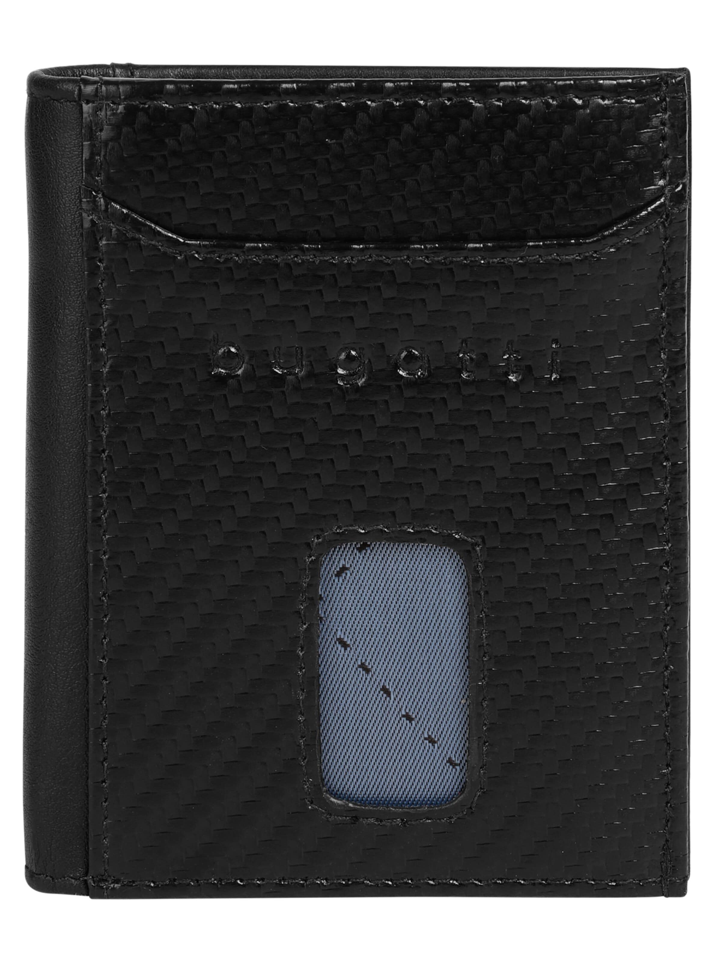 bugatti Wallet 'SECURE SLIM' in Black: front